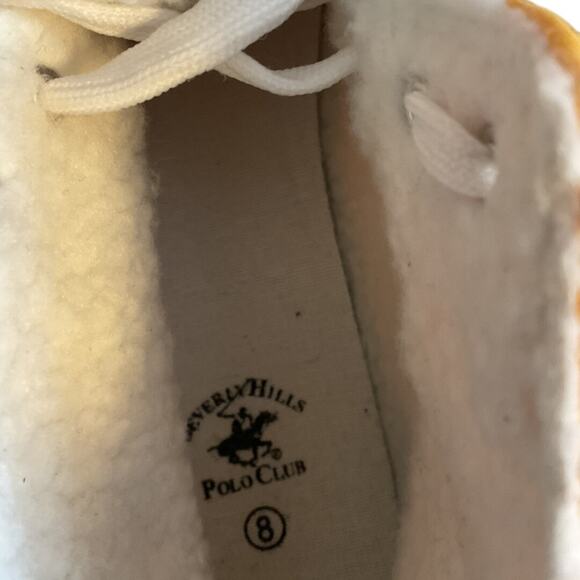 Beverly Hills Polo Club High Top Sneakers Men 8/Wmn 9.5 Yellow Canvas Unisex - Picture 6 of 7